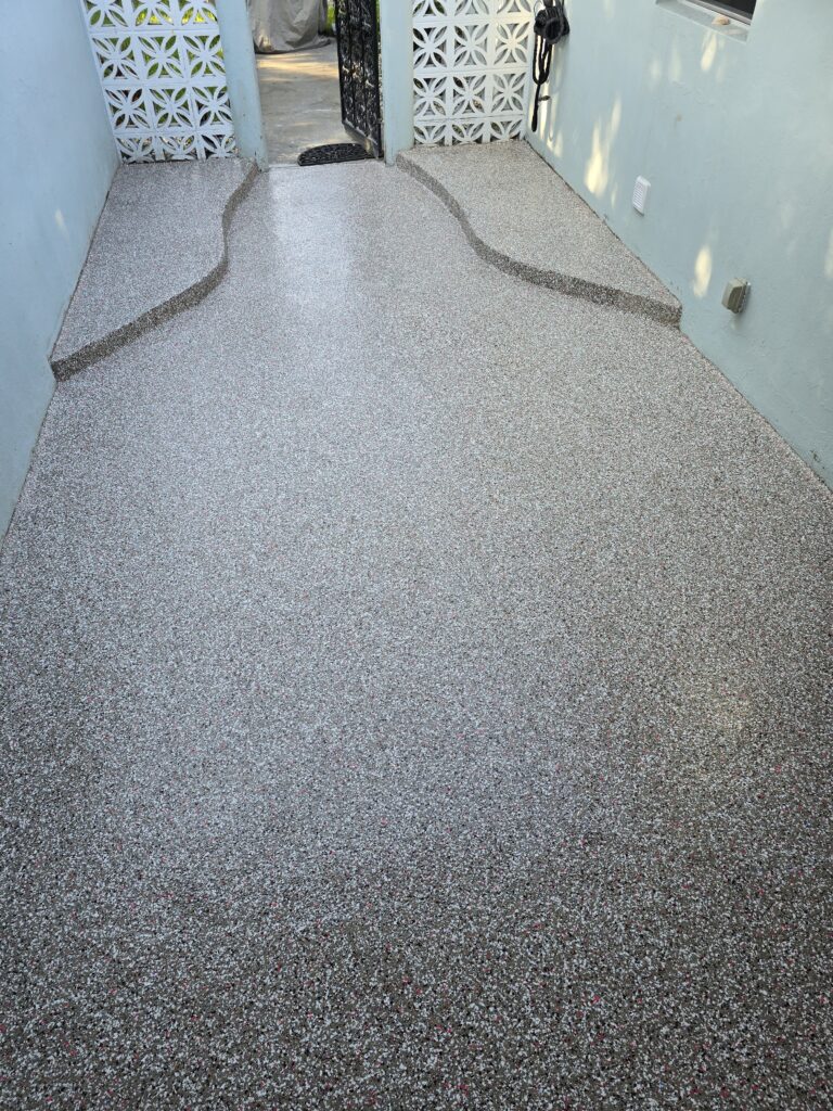 Epoxy Flake System on a patio